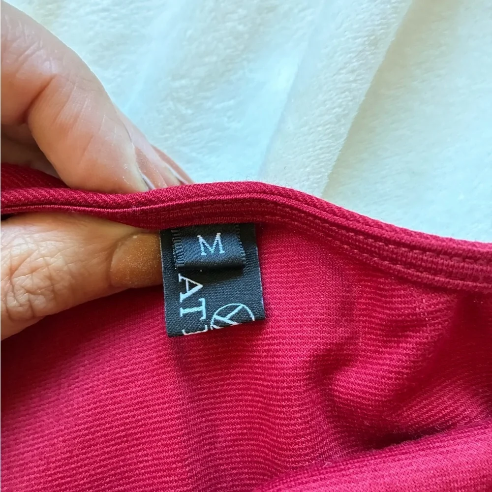 Chic One-Shoulder Red Cocktail Dress - Picture 2 of 7